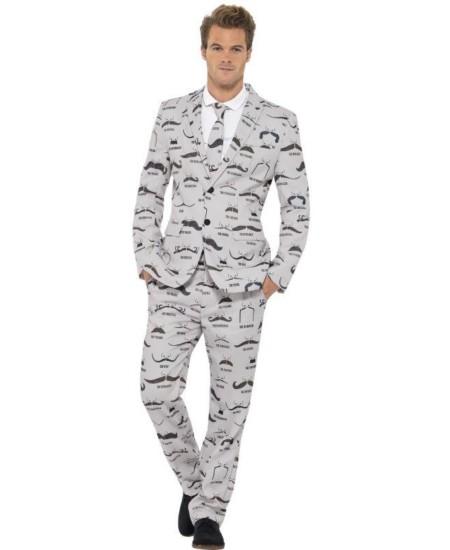 TRAJE HOMBRE BIGOTES MOUSTACHE PARA HOMBRE