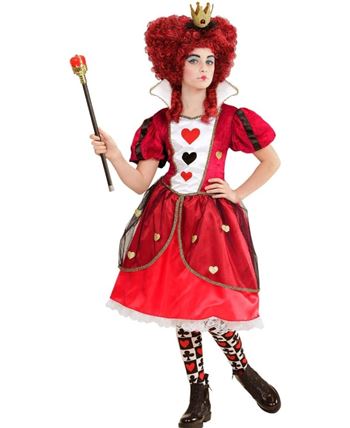DISFRAZ DE REINA DE CORAZONES INFANTIL