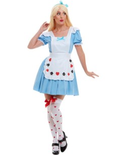 DISFRAZ DE ALICIA NAIPES PARA MUJER
