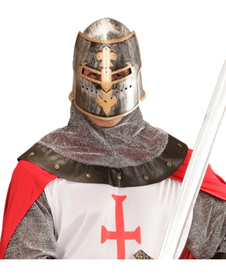 CASCO MEDIEVAL CRUZADO ADULTO