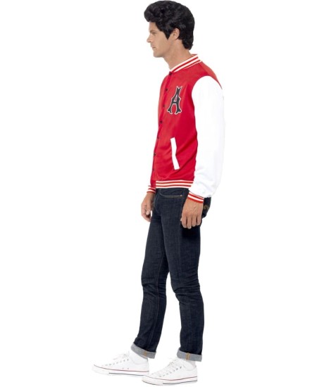 CHAQUETA DEL INSTITUTO USA ROJA PARA HOMBRE
