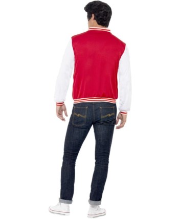 CHAQUETA DEL INSTITUTO USA ROJA PARA HOMBRE
