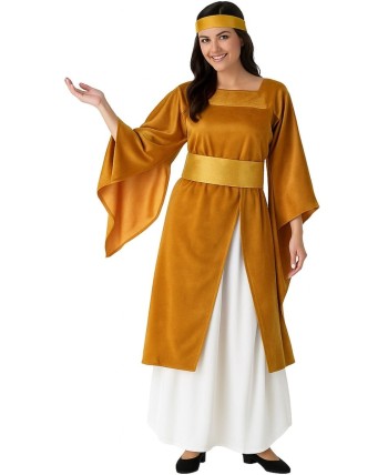 DISFRAZ DE DONCELLA MEDIEVAL AMARILLO