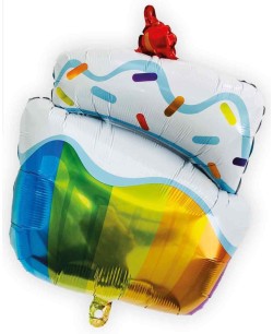 GLOBO DE HELIO CUPCAKE COLORES