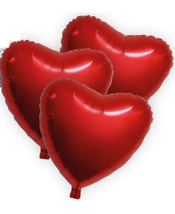 GLOBOS FOIL CORAZON PEQUEÑOS