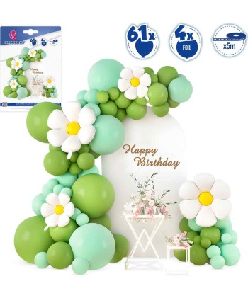 SET GLOBOS VERDES MARGARITAS SET GLOBOS VERDES MARGARITAS