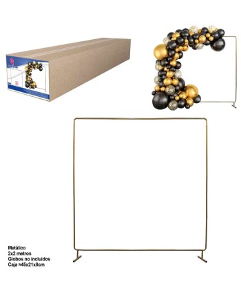 ESTRUCTURA METAL PARA MARCO CUADRADO DE GLOBOS ESTRUCTURA METAL PARA MARCO CUADRADO DE GLOBOS