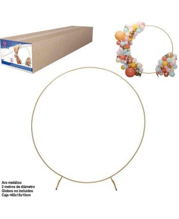 ARCO METALICO DORADO PARA ARCO DE GLOBOS ARCO METALICO DORADO PARA ARCO DE GLOBOS
