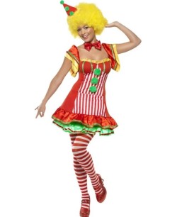 DISFRAZ DE PAYASA VESTIDO BOO PARA MUJER