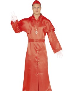 DISFRAZ DE CARDENAL ROJO PARA HOMBRE