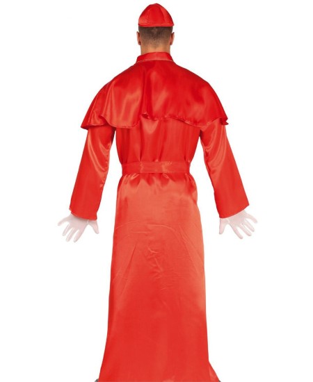 DISFRAZ DE CARDENAL ROJO PARA HOMBRE