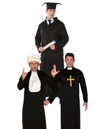 DISFRAZ DE JUEZ  CURA GRADUADO
