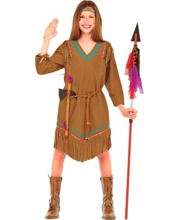 Disfraz de india con cinta para la cabeza