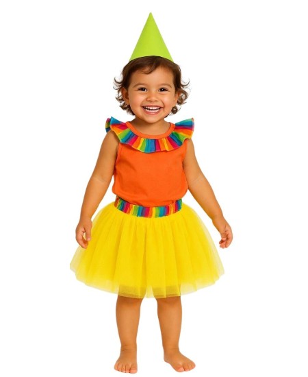 DISFRAZ DE PAYASITA TUTU PARA NIÑA