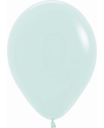 BOLSA 12 GLOBOS VERDE PASTEL MATE BOLSA 12 GLOBOS VERDE PASTEL MATE