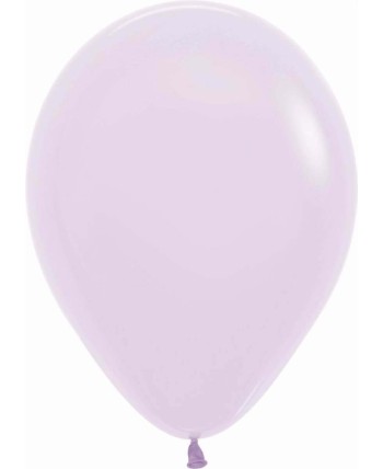 BOLSA 12 GLOBOS LILA PASTEL MATE