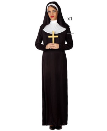DISFRAZ DE MONJA PARA MUJER DISFRAZ DE MONJA PARA MUJER