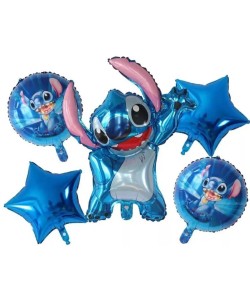 BOUQUET DE GLOBOS STITCH AZUL