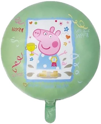 GLOBO DE HELIO PEPPA PIG VERDE