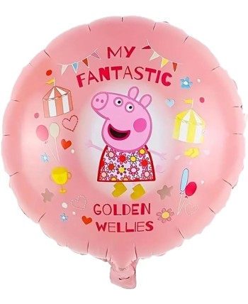 GLOBO DE HELIO PEPPA PIG ROSA
