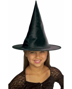 SOMBRERO DE BRUJA NEGRO INFANTIL