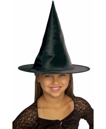 SOMBRERO DE BRUJA NEGRO INFANTIL