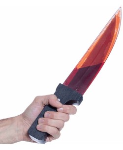 CUCHILLO CON SANGRE MANDO EFECTO MADERA