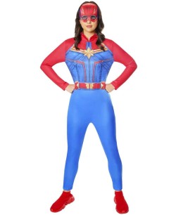 DISFRAZ DE CAPITANA MARVEL MUJER CLASSIC