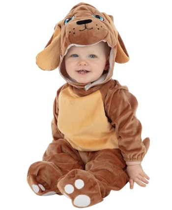 DISFRAZ DE PERRITO BEBE MARRON PARA BEBE