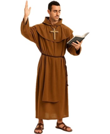 Disfraz de monje adulto