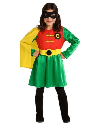 DISFRAZ DE ROBIN SUPERHEROE PARA NIÑA