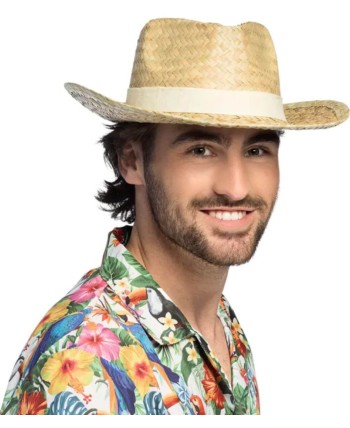 SOMBRERO PAJA ADULTO CON BANDA