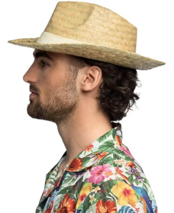 SOMBRERO PAJA ADULTO CON BANDA