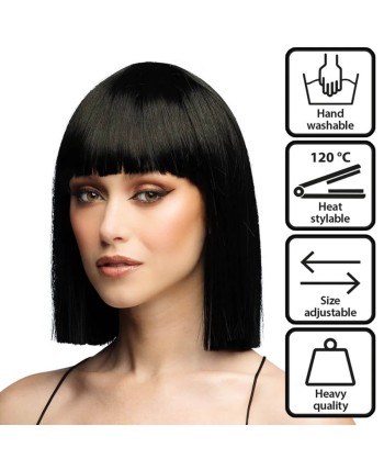 PELUCA MELENA NEGRA LUJO