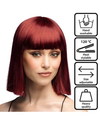 PELUCA MELENA PELIRROJA LUJO