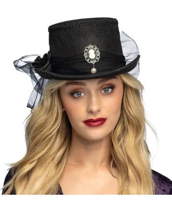 CHISTERA GOTICA DECORADA CON TUL Y CAMAFEO