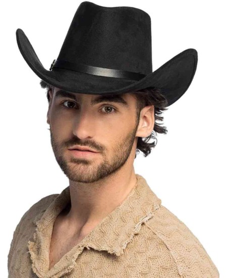 SOMBRERO VAQUERO NEGRO DELUXE
