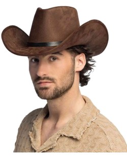 SOMBRERO VAQUERO MARRON DELUXE 2