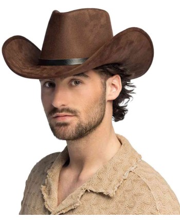 SOMBRERO VAQUERO MARRON DELUXE