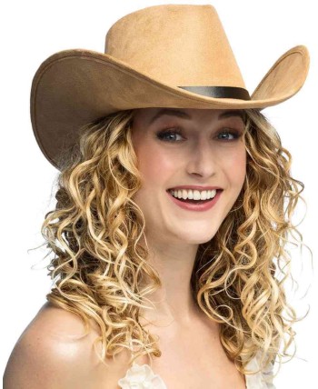 SOMBRERO VAQUERO MARRON CLARO DELUXE