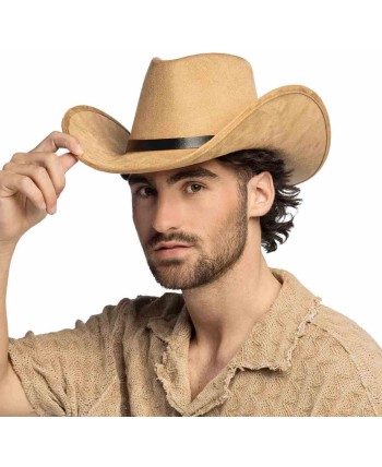 SOMBRERO VAQUERO MARRON CLARO DELUXE