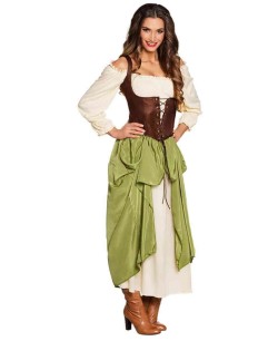 DSIFRAZ DE TIROLESA FALDA VERDE CORPIÑO PARA MUJER