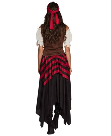 DISFRAZ DE PIRATESA FALDA LARGA PARA MUJER