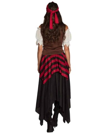 DISFRAZ DE PIRATESA FALDA LARGA PARA MUJER