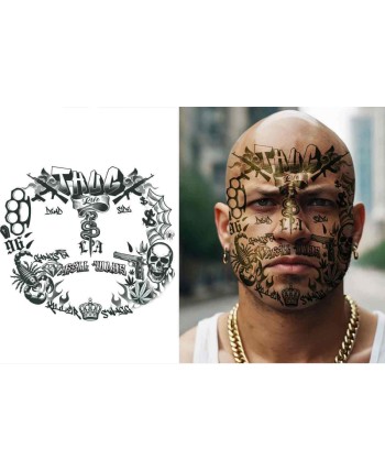TATUAJES CARA THUG