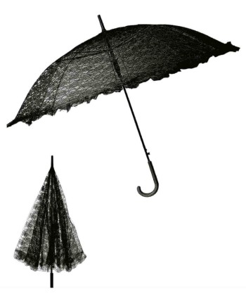 SOMBRILLA NEGRA ENCAJE