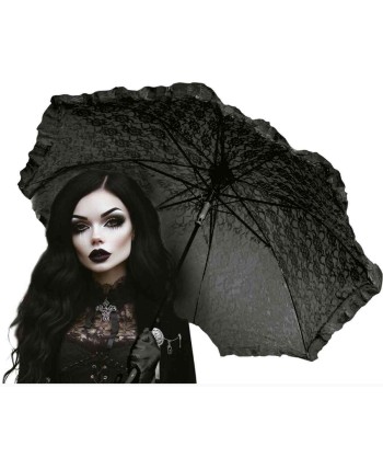 SOMBRILLA NEGRA ENCAJE