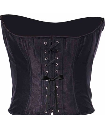 CORSET NEGRO CON CINTAS TRASERAS