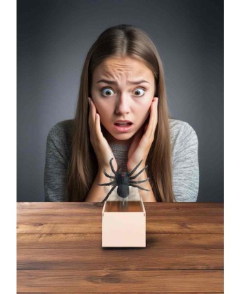 CAJA CON ARAÑA DE BROMA