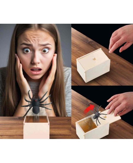 CAJA CON ARAÑA DE BROMA